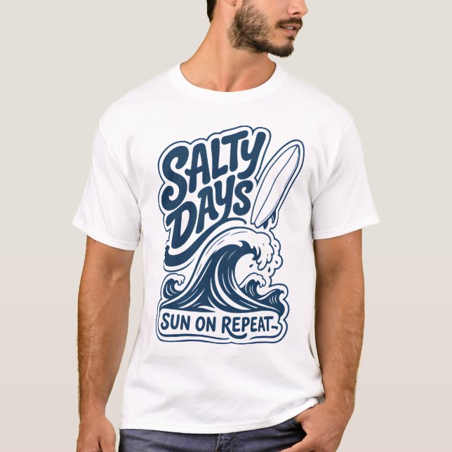 Surfing Adventure Logo T-Shirt (Front)