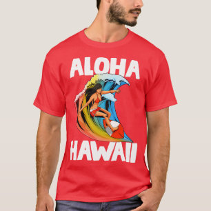 Surfing Aloha Hawaii Surfer T-Shirt
