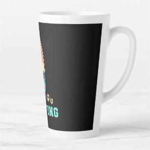 Surfing And Flower Latte Mug