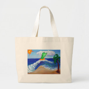 Surfing Angel Healing Angel Art Tote Bag