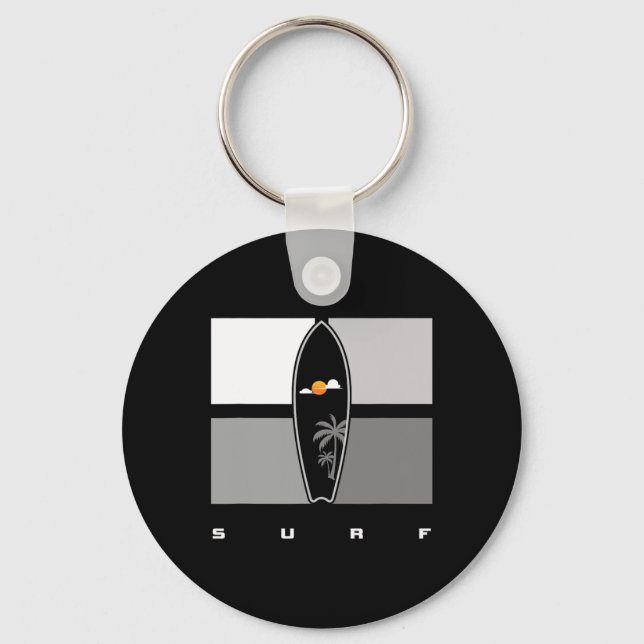 Surfing Apparel - Surfer Surf _2  Key Ring (Front)