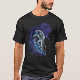 Surfing Astronaut Cool Cosmonaut T-Shirt