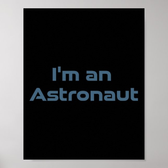 Surfing Astronaut Retro Space Wave Funny Cosmic  Poster (Front)
