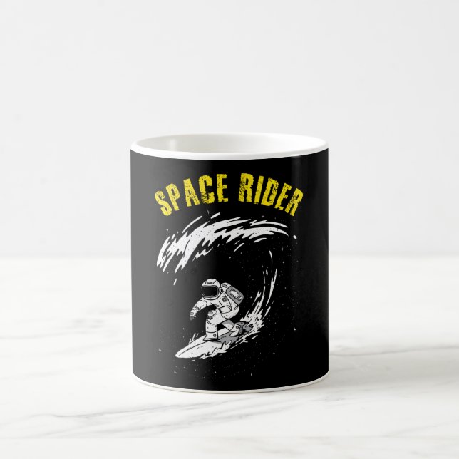 Surfing Astronaut Space Rider Coffee Mug (Center)