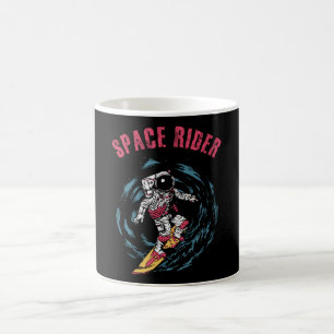 Surfing Astronaut Space Rider Surfer Coffee Mug