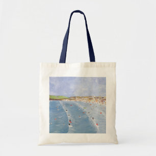 Surfing at Porthmeor Tote Bag