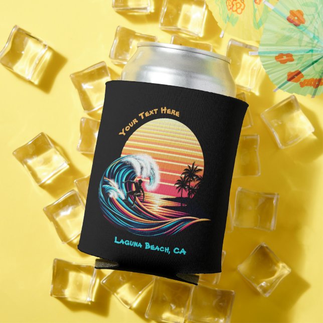 Surfing at Sunset Can Cooler (In Situ Summer)