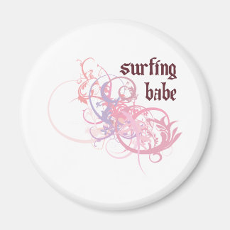 Surfing Babe Magnet