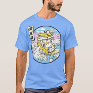 Surfing Banana Milk Carton Japan Wave Kawaii Vapor T-Shirt