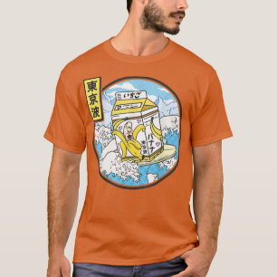 Surfing Banana Milk Carton Japan Wave Kawaii Vapou T-Shirt