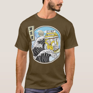 Surfing Banana Milk Carton Kanagawa Wave Japan Kaw T-Shirt