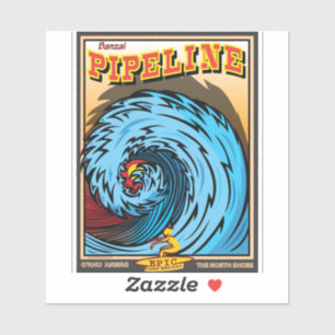 SURFING BANZAI PIPELINE HAWAII