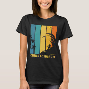 Surfing Beach Christchurch Canterbury New Zealand T-Shirt