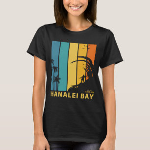 Surfing Beach Hanalei Bay Kauai Hawaii T-Shirt