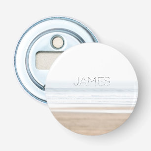 Surfing beach personalised key ring bottle opener