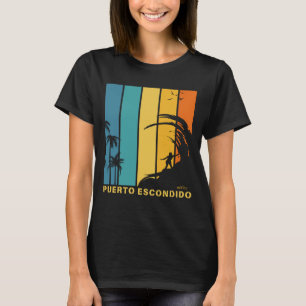 Surfing Beach Puerto Escondido Mexico T-Shirt