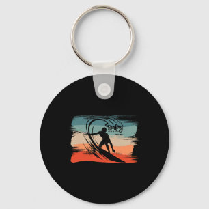 Surfing Beach Surfer Board Surf Key Ring