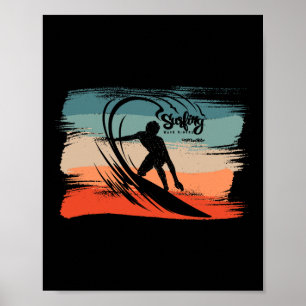 Surfing Beach Surfer Board Surf  Poster