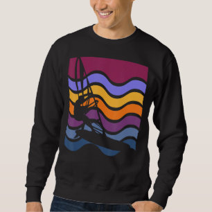 Surfing Beach Surfer Surf Summer Ocean Waves  2 Sweatshirt