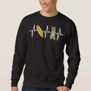 Surfing Berger Picard Heartbeat Dog Sweatshirt