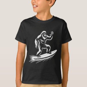 Surfing Bigfoot - Funny Hawaiian Sasquatch Surfer T-Shirt
