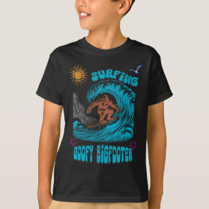 Surfing Bigfoot Surfer Pacific Wave Surf Californi T-Shirt