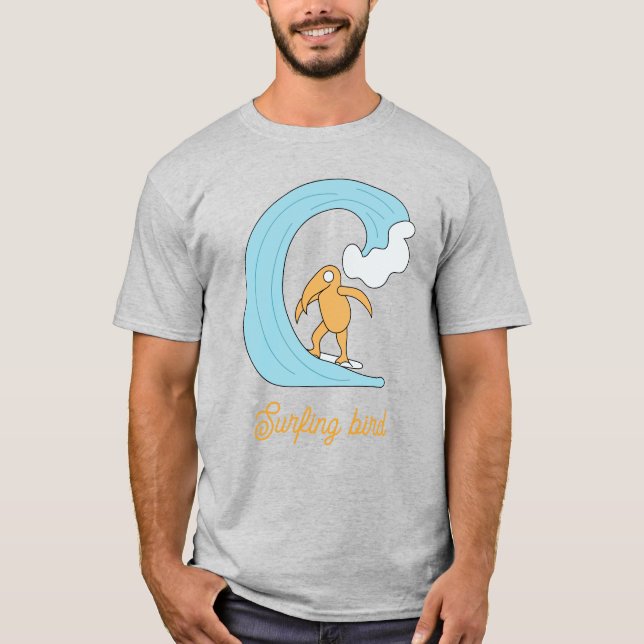 Surfing bird T-Shirt (Front)
