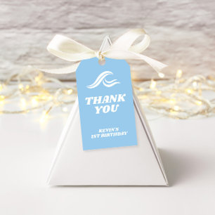 Surfing Birthday , The Big One Gift Tags