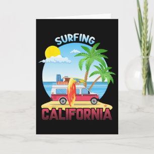 Surfing California Card