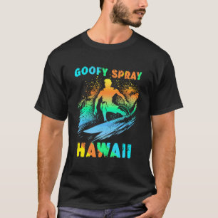 Surfing California Funny Goofy Foot Graphic Surfer T-Shirt