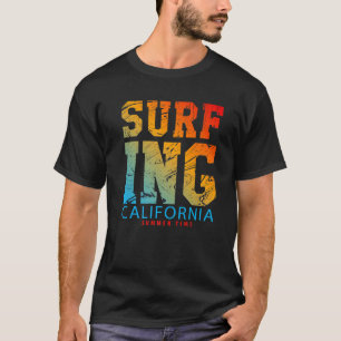 Surfing California Summer Time Tee , Surfing Adven