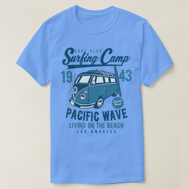 Surfing Camp Beach T-Shirt (Design Front)