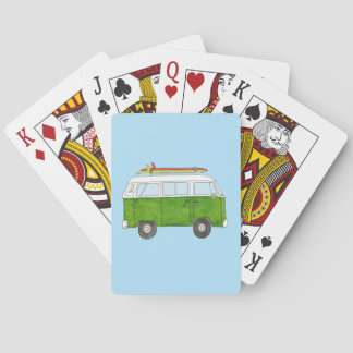 Surfing Campervan Playing Cards