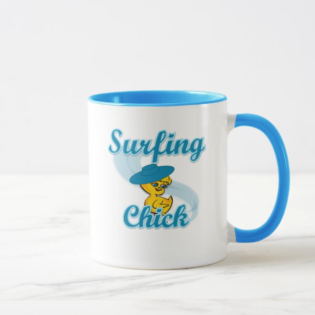 Surfing Chick #3 Mug (Right)