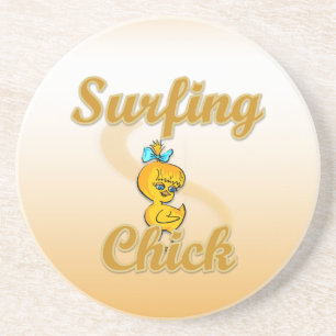 Surfing Chick Coaster