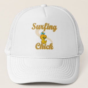 Surfing Chick Trucker Hat