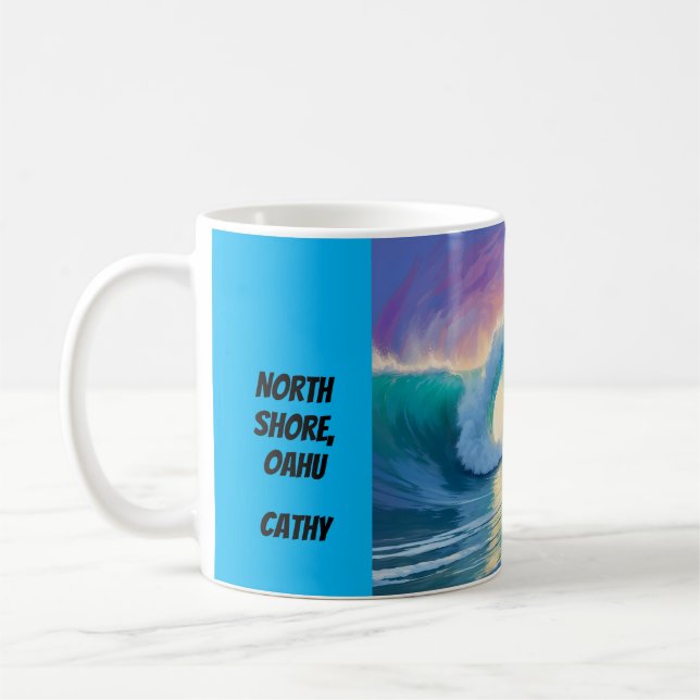 Surfing coffee mug (Left)