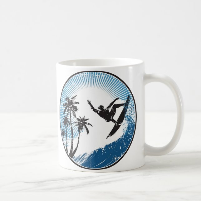 Surfing Coffee Mug (Right)