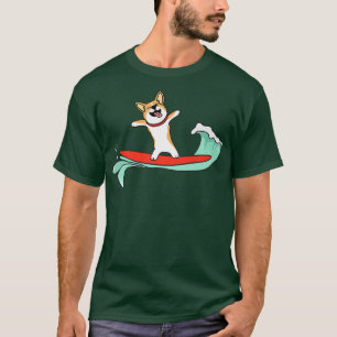 Surfing Corgi Gifts For Men, Women And Kids, Funny T-Shirt