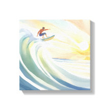 Surfing Days | Ocean Wave Surf Watercolor