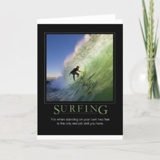 Surfing_Demotivational Poster Card