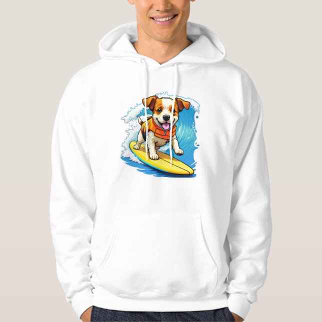Surfing Dog Hoodie (Front)