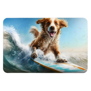 Surfing Dog Magnet