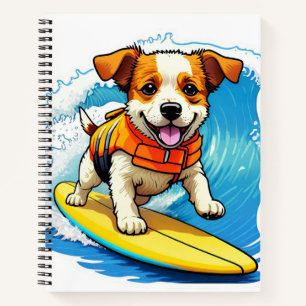 Surfing Dog Notebook