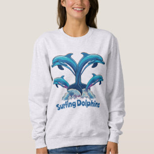 Surfing Dolphins  Sweatshirt