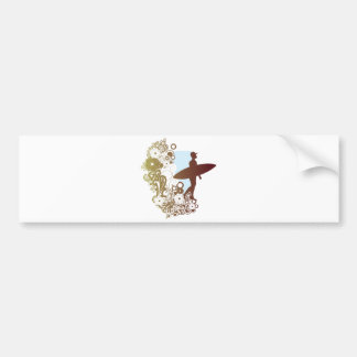 surfing dreams bumper sticker