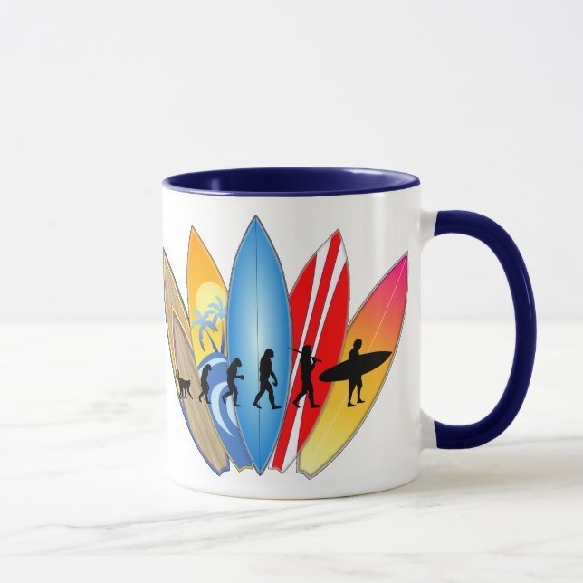 Surfing Evolution Mug (Right)