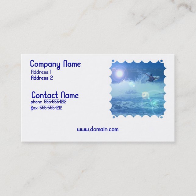 Surfing Extreme Business Card (Front)