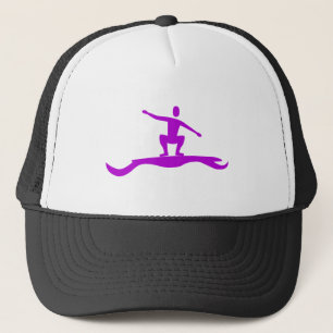 Surfing Figure - Purple Trucker Hat