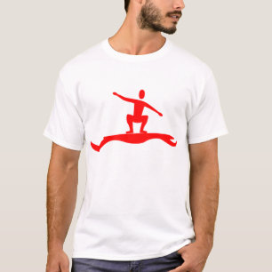 Surfing Figure - Red T-Shirt